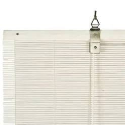 Clearance Storesdeco Store Enrouleur en Bambou Blanc 90 x 175 cm