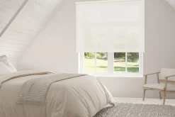 Viewtex Store Enrouleur Isolant Thermique Screen Degré d'ouverture 5% Blanc Lin 135 X 250cm ,* Store Enrouleur Tamisant
