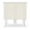 Viewtex Store Enrouleur Isolant Thermique Screen Degré d'ouverture 10% Blanc Lin 220 X 250cm ,* Store Enrouleur Tamisant