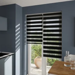 Sale GoodHome Store enrouleur jour / nuit sans perçage Elin 2 noir l.90 x H.240cm