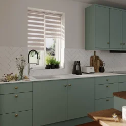 Sale GoodHome Store enrouleur jour / nuit sans perçage Elin 2 gris perle l.40 x H.140cm