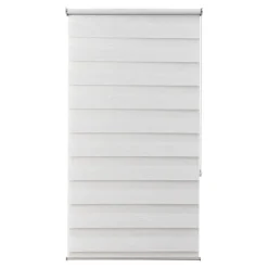 Best GoodHome Store enrouleur jour / nuit sans perçage Brize blanc chiné l.90 x H.240cm