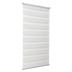 Sale GoodHome Store enrouleur jour / nuit sans perçage Brize blanc chiné l.90 x H.180cm
