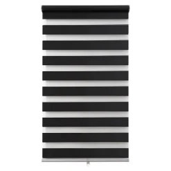 Sale GoodHome Store enrouleur jour / nuit sans perçage Keston noir l.80 x H.180cm
