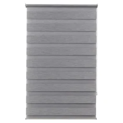 Best GoodHome Store enrouleur jour / nuit sans perçage Brize gris chiné l.90 x H.240cm
