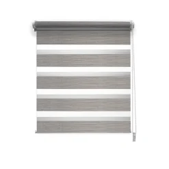 Discount Madeco Store enrouleur jour / nuit chic gris l.52 x H.160cm
