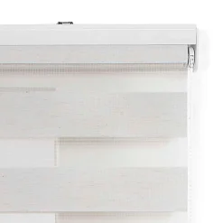 Best Storesdeco Store Enrouleur Jour Nuit Drop double tissage Lin 160 x 180 cm