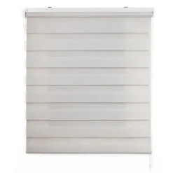 Best Storesdeco Store Enrouleur Jour Nuit Drop double tissage Lin 160 x 180 cm