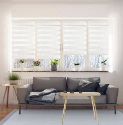 Clearance Storesdeco Store Enrouleur Jour Nuit sans perçage EasyFix Blanc 90 x 180 cm