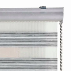 Best Storesdeco Store Enrouleur Jour Nuit Premium Finitions en Aluminium Gris 80 x 250 cm