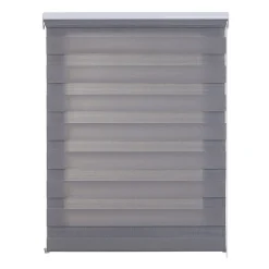 Clearance Storesdeco Store Enrouleur Jour Nuit Drop double tissage Gris 180X250