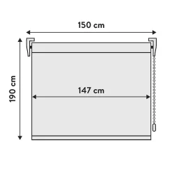 Viewtex Store Enrouleur Occultant Blanc 150 X 190cm ,* Store Enrouleur|Store Enrouleur Occultant