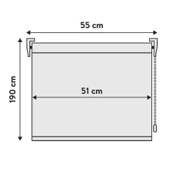 Best Viewtex Store Enrouleur Occultant fixation sans perçage Desert 55 X 190cm ,