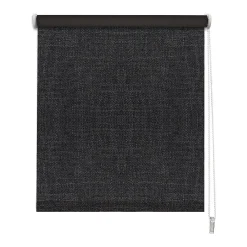 Clearance Madeco Store enrouleur occultant Ancona effet tweed gris anthracite l.120 x H.190cm