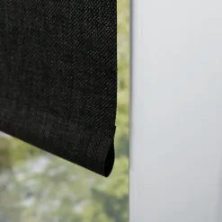 Clearance Madeco Store enrouleur occultant Ancona effet tweed gris anthracite l.120 x H.190cm