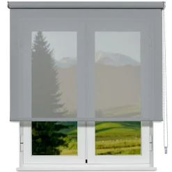 Viewtex Store Enrouleur Screen Degré d'ouverture 10% Gris Perle 90 X 190cm ,* Store Enrouleur Tamisant