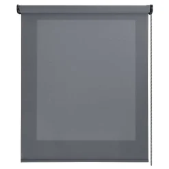 Best Storesdeco Store enrouleur screen premium en tissu technique, alu, tube renforcé 38 mm, haute qualité Gris Foncé 200x180 cm