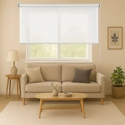 Clearance Storesdeco Store Enrouleur Tamisant Lisse pour Fenêtres et Portes Blanc 45x180 cm