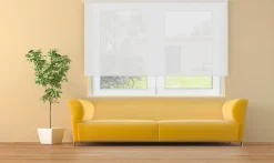 Viewtex Store Enrouleur Tamisant Cotton Blanc 220 X 250cm ,* Store Enrouleur Tamisant