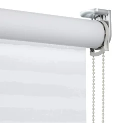 Viewtex Store Enrouleur Tamisant Pasodoble Blanc et Marron 90 X 250cm ,* Store Enrouleur Tamisant