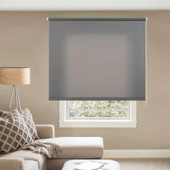 Clearance Storesdeco Store Enrouleur Tamisant sans perçage EasyFix Gris 90 x 180 cm