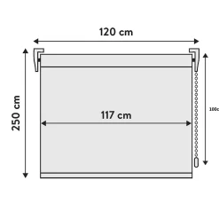 Best Viewtex Store Enrouleur Tamisant Cotton Beige 120 X 250cm ,