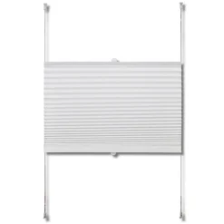 Helloshop26 Store plisse en blanc 40 x blanc* Store Enrouleur Tamisant