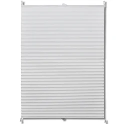Helloshop26 Store plisse en blanc 40 x blanc* Store Enrouleur Tamisant
