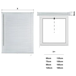 Storesdeco Store Vénitien Aluminium Blanc 180X180* Store Vénitien
