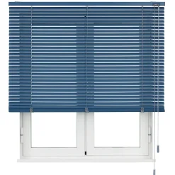Viewtex Store Vénitien Aluminium 25mm Bleu 100 X 250cm ,* Store Vénitien