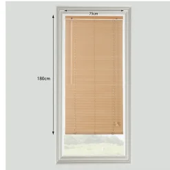 Best GoodHome Store vénitien bois clair l.75 x H.180 cm Cana