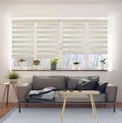 Storesdeco Stores enrouleurs motorisés screen premium, tissu technique, moteur, télécommande, Beige 140x180 cm* Store Enrouleur Tamisant