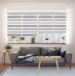 Storesdeco Stores enrouleurs motorisés screen premium, tissu technique, moteur, télécommande, Beige 140x250 cm* Store Enrouleur Tamisant