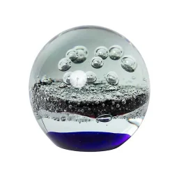 Chehoma Sulfure Quasar verre bleu 10x10cm* Statue Décorative