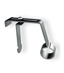 Best Heraud Support de barre à rideau nickel mat diamètre 20 pour coffre sans perçage - Nickel mat