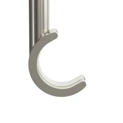 Best GoodHome Support double tringle à rideau à percer Athens métal gris chromé Ø19mm