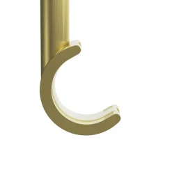 Best GoodHome Support double tringle à rideau à percer Elasa métal doré Ø19mm