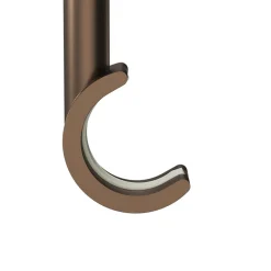 Sale GoodHome Support double tringle à rideau à percer Kozani métal marron Ø19mm