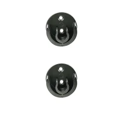 New GoodHome Support encastré pour barre à rideau 19 mm Araxos noir