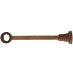 Sale Mobois Support œil double tringle à rideau bois de hêtre chêne foncé Ø28mm L.130-200mm