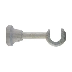 New GoodHome Support long pour barre à rideau 28 mm Chalki blanc