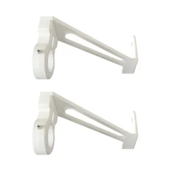 Best GoodHome Support pour barre à rideau pour fenêtre encastrée blanc mat Ikaria