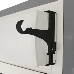 Best Maison Déco Support sans perçage, Tringle à  rideau, Coffre de Volet Roulant, Noir, Extensible 14 à  24 cm, D.20 à  28 mm
