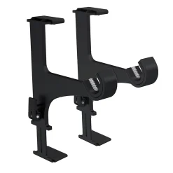 Best Maison Déco Support sans perçage, Tringle à  rideau, Coffre de Volet Roulant, Noir, Extensible 14 à  24 cm, D.20 à  28 mm
