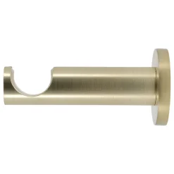 Mobois Support tige ouvert tringle à rideau Easy fix métal doré mat Ø20/28mm L.95mm* Tringle À Rideau À Composer