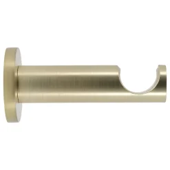 Mobois Support tige ouvert tringle à rideau Easy fix métal doré mat Ø20/28mm L.95mm* Tringle À Rideau À Composer