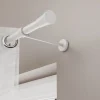 New GoodHome Support tringle à rideau long à percer Anafi métal blanc Ø19/28mm