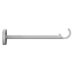 New GoodHome Support tringle à rideau long à percer Anafi métal blanc Ø19/28mm