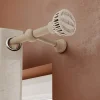 New GoodHome Support tringle à rideau long à percer Symi bois de frêne beige Ø28mm