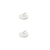 Supports ronds pour barre de vitrage Nisis GoodHome x 2 Blanc mat* Barre De Rideau Pour Vitrage